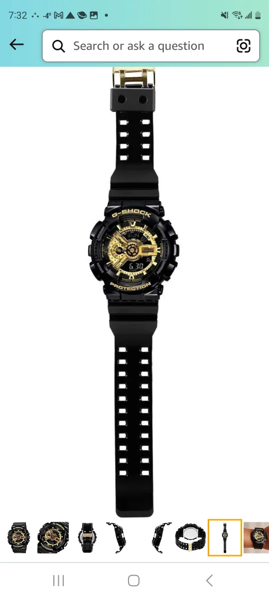 G-Shock Black and Gold Men's Watch image indicator(2)