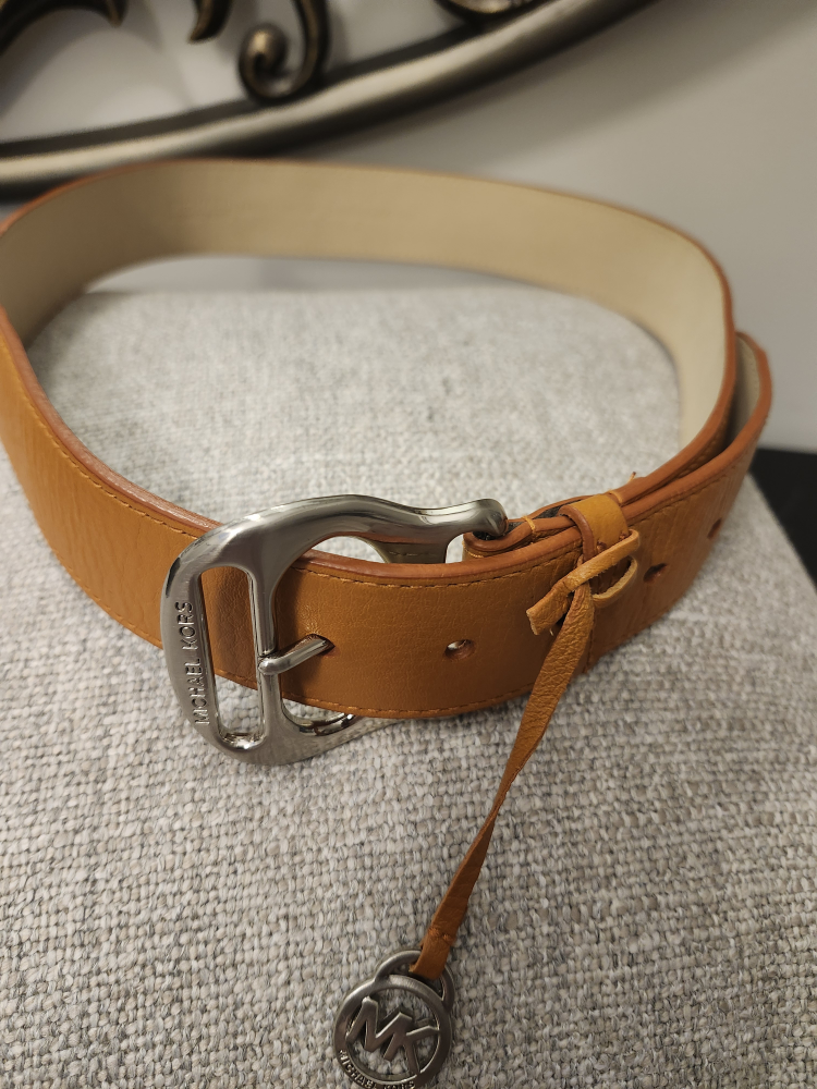 Michael Kors Brown Leather Belt