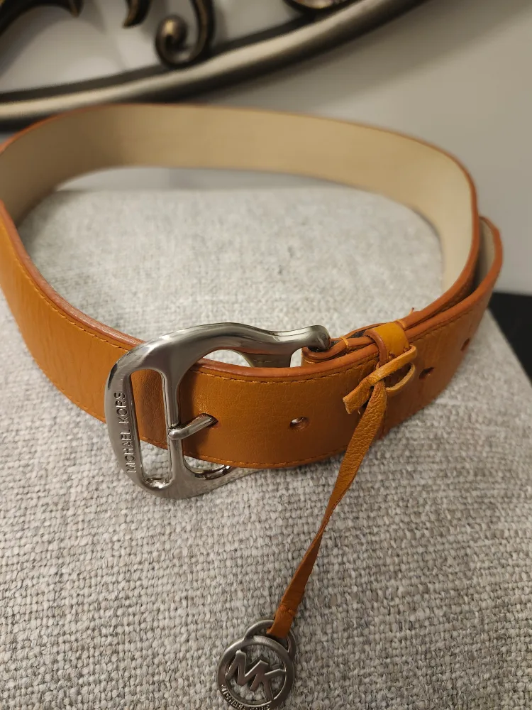 Michael Kors Brown Leather Belt thumbnail