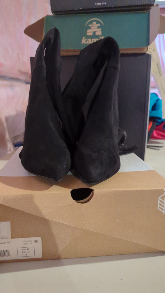 Call it Spring Black Suede Over-the-Knee Boots - photo 2