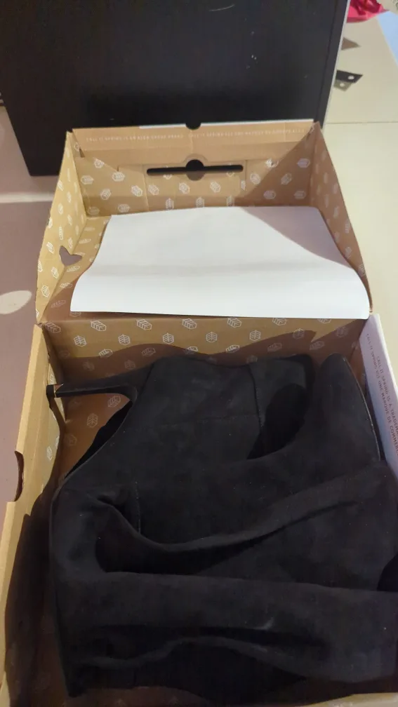 Call it Spring Black Suede Over-the-Knee Boots image indicator(4)