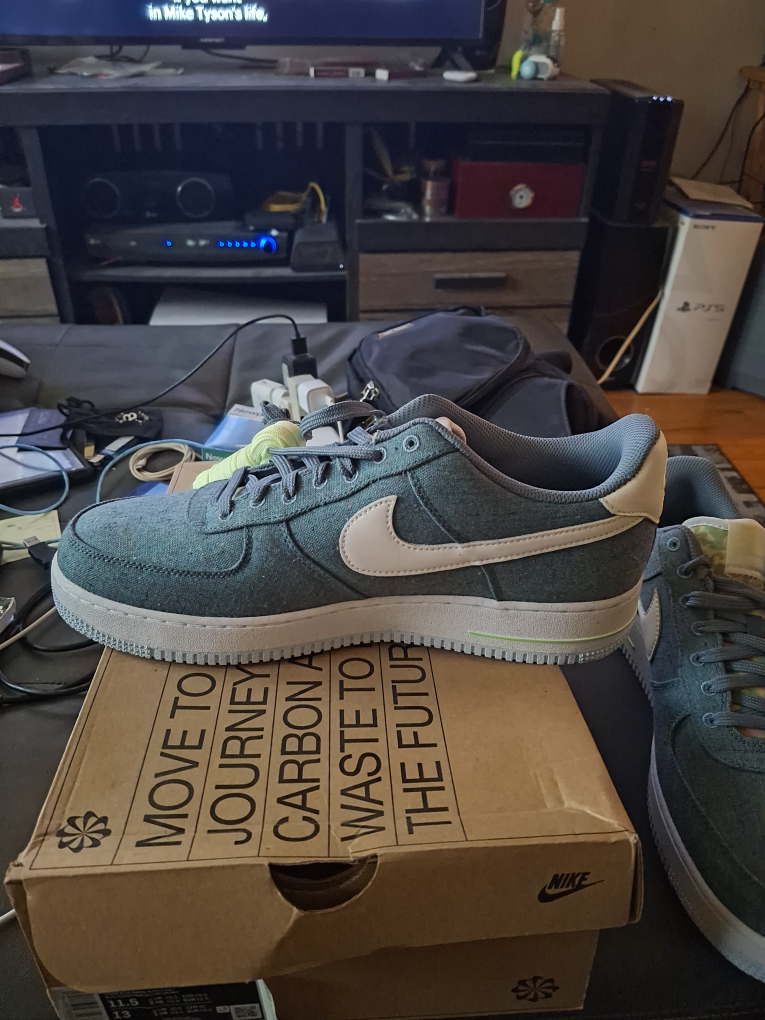 Nike Air Force 1 '07 Crater Denim Sneakers - Size 11.5 - photo 2
