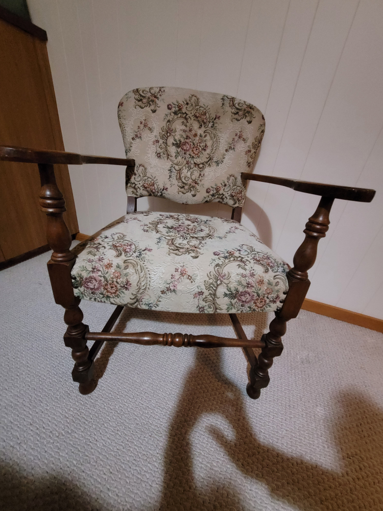 Vintage Floral Armchair
