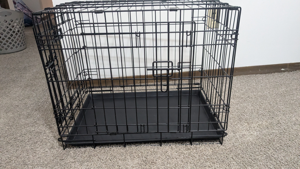 Black Metal Pet Crate