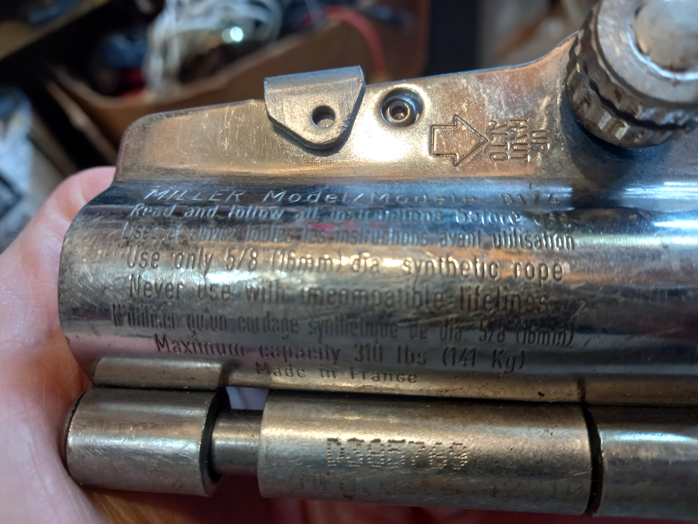 Vintage Miller Model 8114 Rope Clamp - photo 4