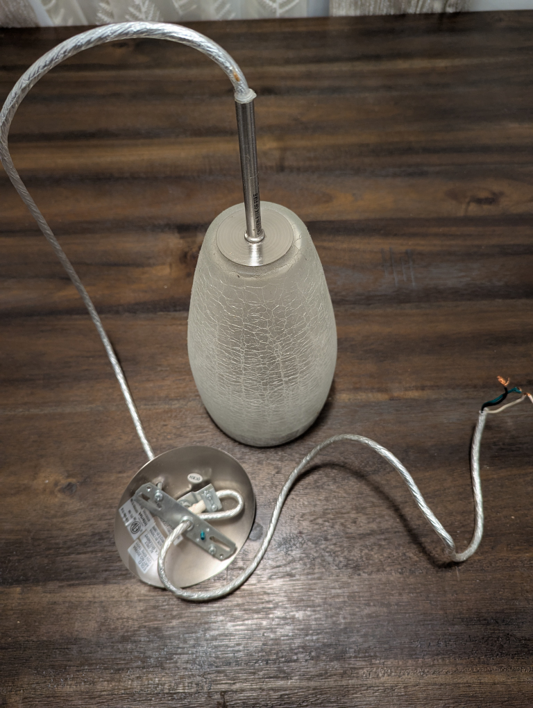 Modern Glass Pendant Light Fixture - photo 2