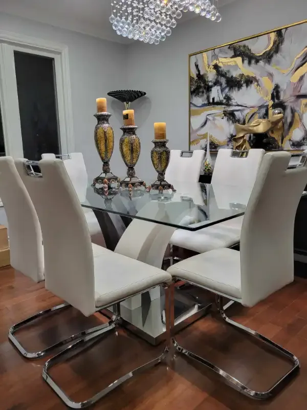 Set of Three Gold and Brown Mosaic Candle Holders image indicator(3)