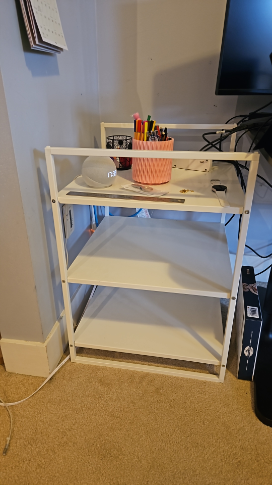 White 3-Tier Shelf Organizer (Steel)