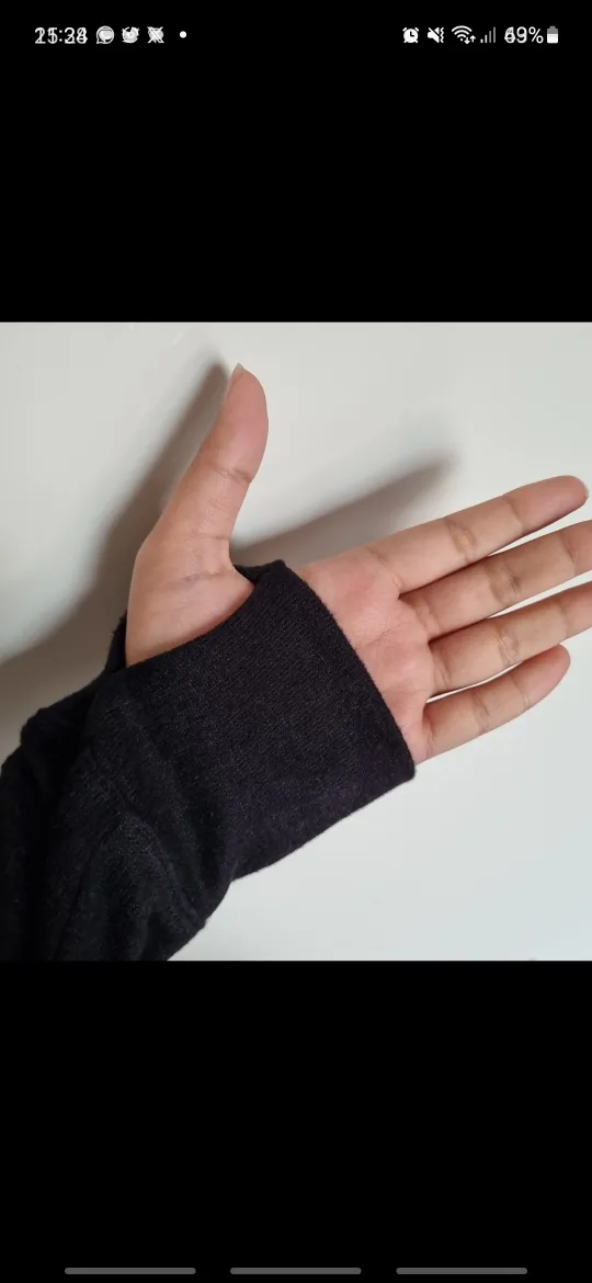 ❕️must go❕️ Black Cowl Neck Long Sleeve Top image indicator(2)