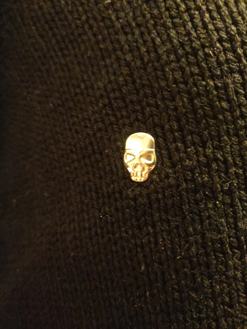 Goth Black Skull Sweater image indicator(3)