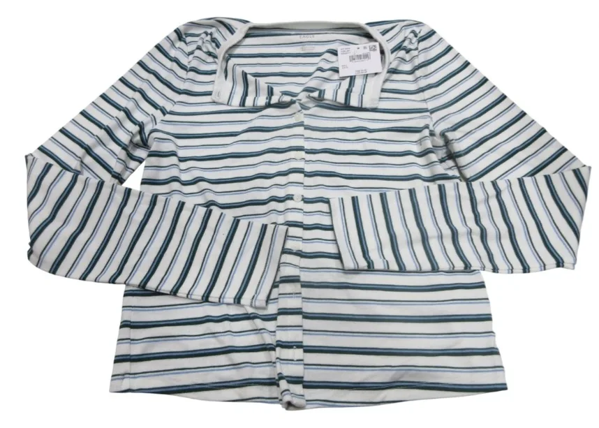 American Eagle Striped Cardigan - Size Large image indicator(2)