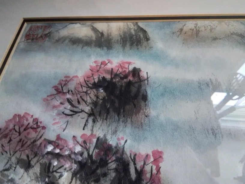 Chinese WC Signed James Lu '1998 w/ Appraisal image indicator(7)