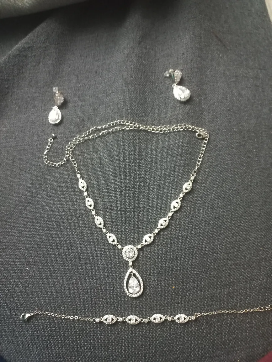 BriLove Rhinestone Bridal Jewelry Set image indicator(4)