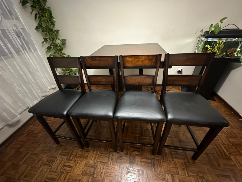 Square Dining Table Set with Four Chairs - photo 2