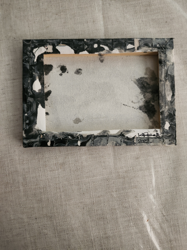 Abstract Fluid Painting on Canvas - photo 2