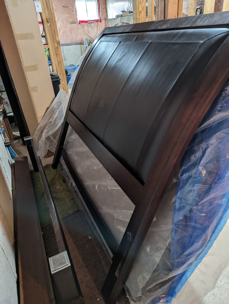 Queen Headboard and Footboard Set with rails - photo 2