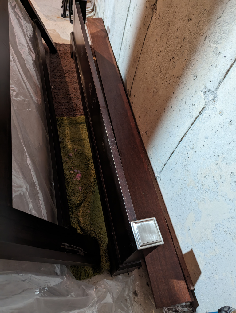Queen Headboard and Footboard Set with rails - photo 3
