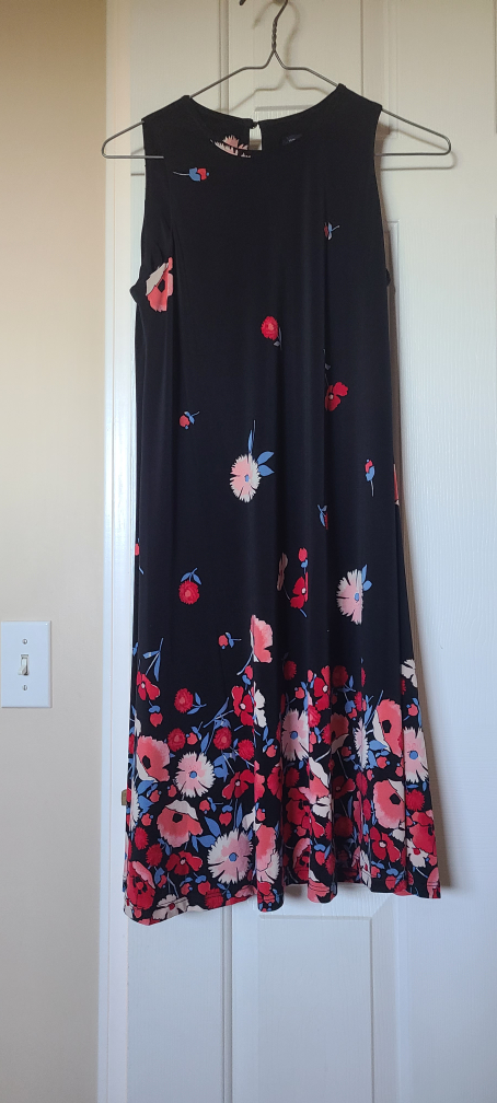 Floral Sleeveless A-Line Summer Dress