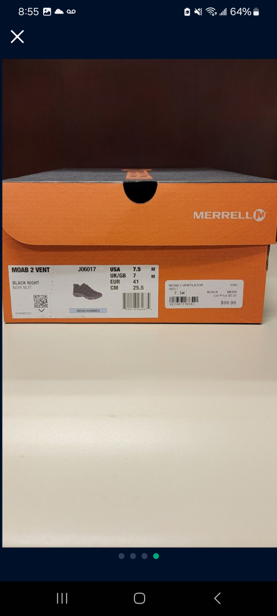 Merrell Moab 2 Vent Hiking Shoes - Men's 7.5 - photo 3