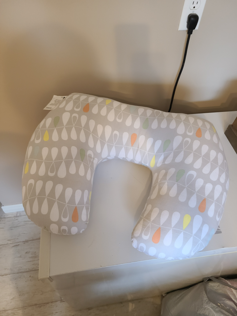 Jolly Jumper Nursing Pillow - Grey/White Pattern - photo 3