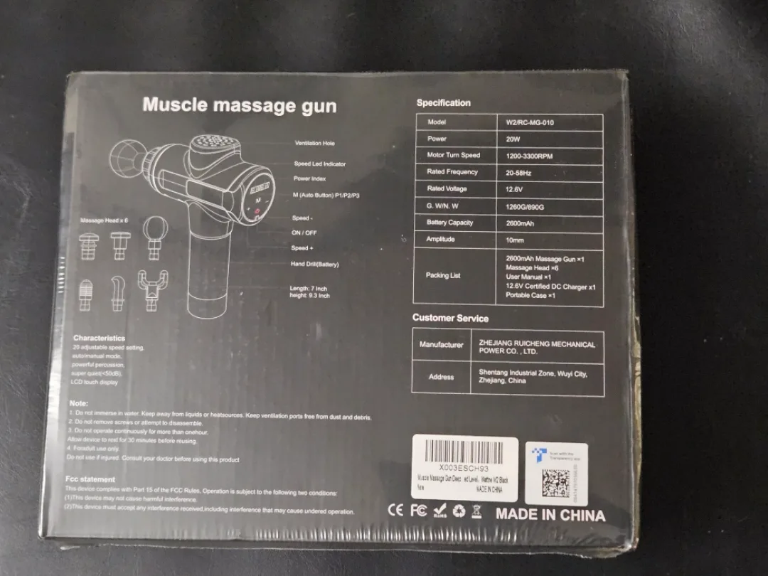 Wattne W2 Percussion Muscle Massage Gun image indicator(2)