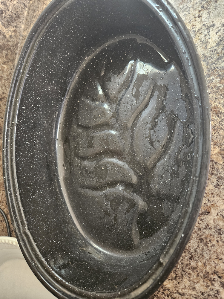 Vintage Black Oval Roasting Pan with Lid - photo 2
