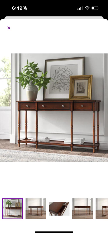 Brand new, still in the box Console Table!