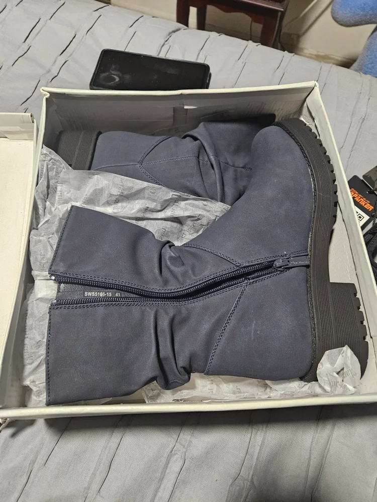 Clara Barson Women's Dark Blue Ankle Boots - Size 41 image indicator(3)