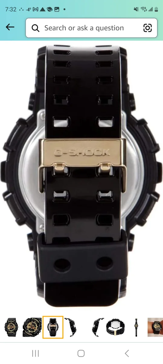 G-Shock Black and Gold Men's Watch image indicator(4)