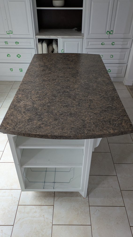 Kitchen Island with Laminate Countertop