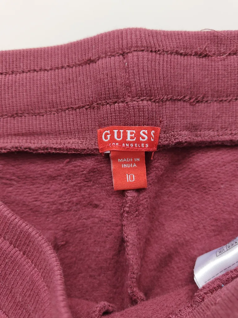 Girls' Size 10 Maroon Guess Joggers image indicator(2)