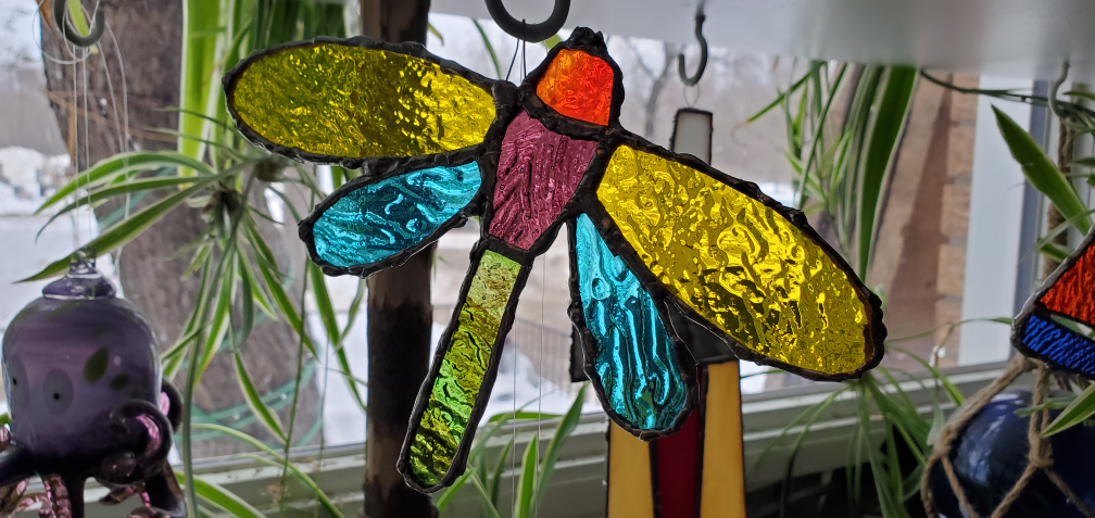 Stained Glass Dragonfly