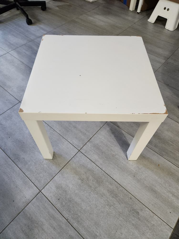 Ikea White Square Table - photo 2