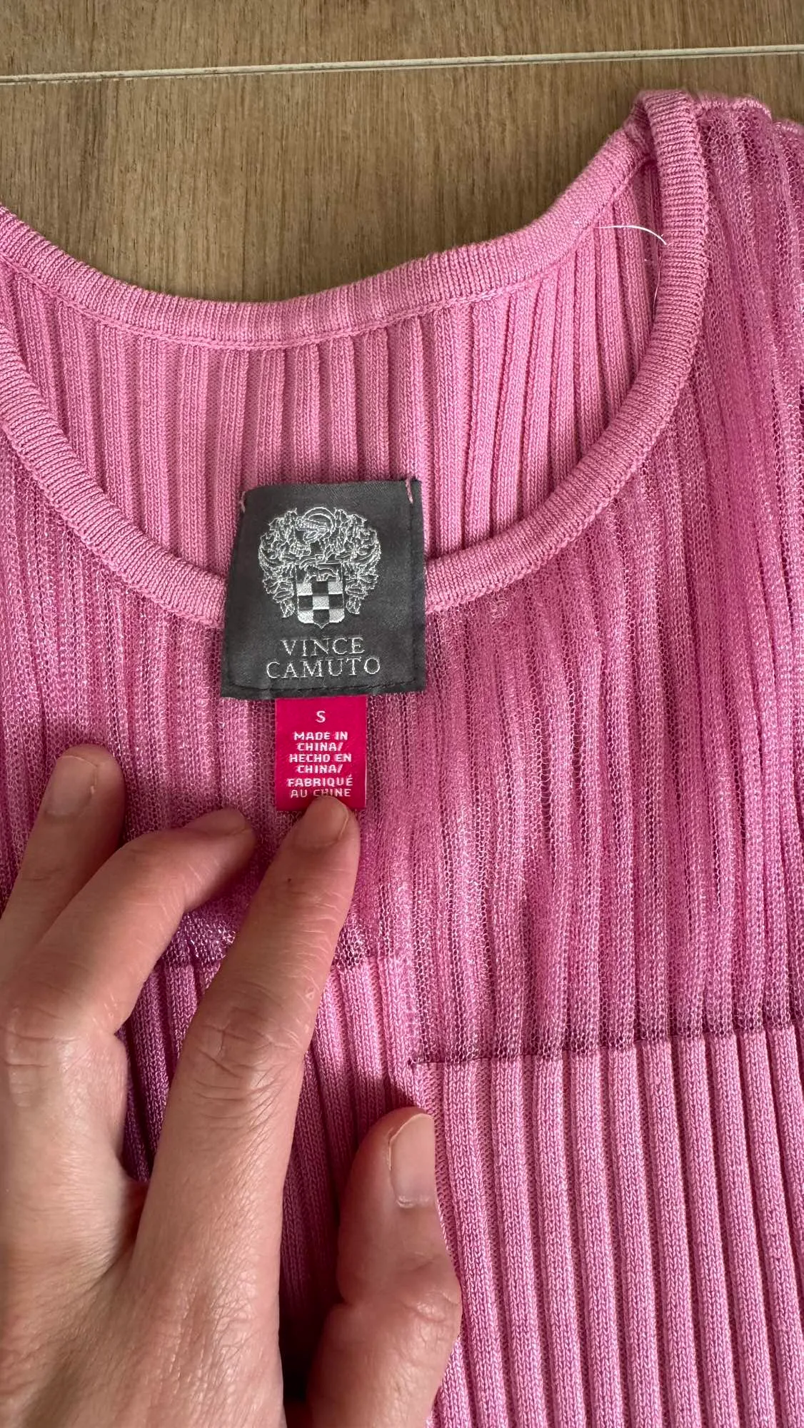 New Vince Camuto pinky knitted dress image indicator(6)