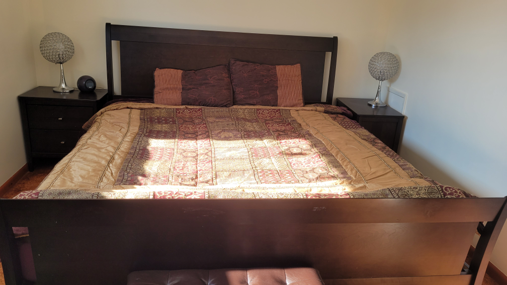 king  Size Dark Brown Bed - photo 2