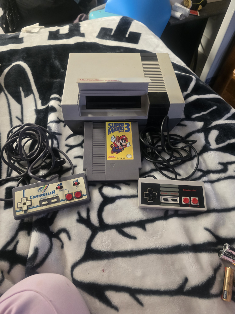 NES Console with Super Mario Bros 3