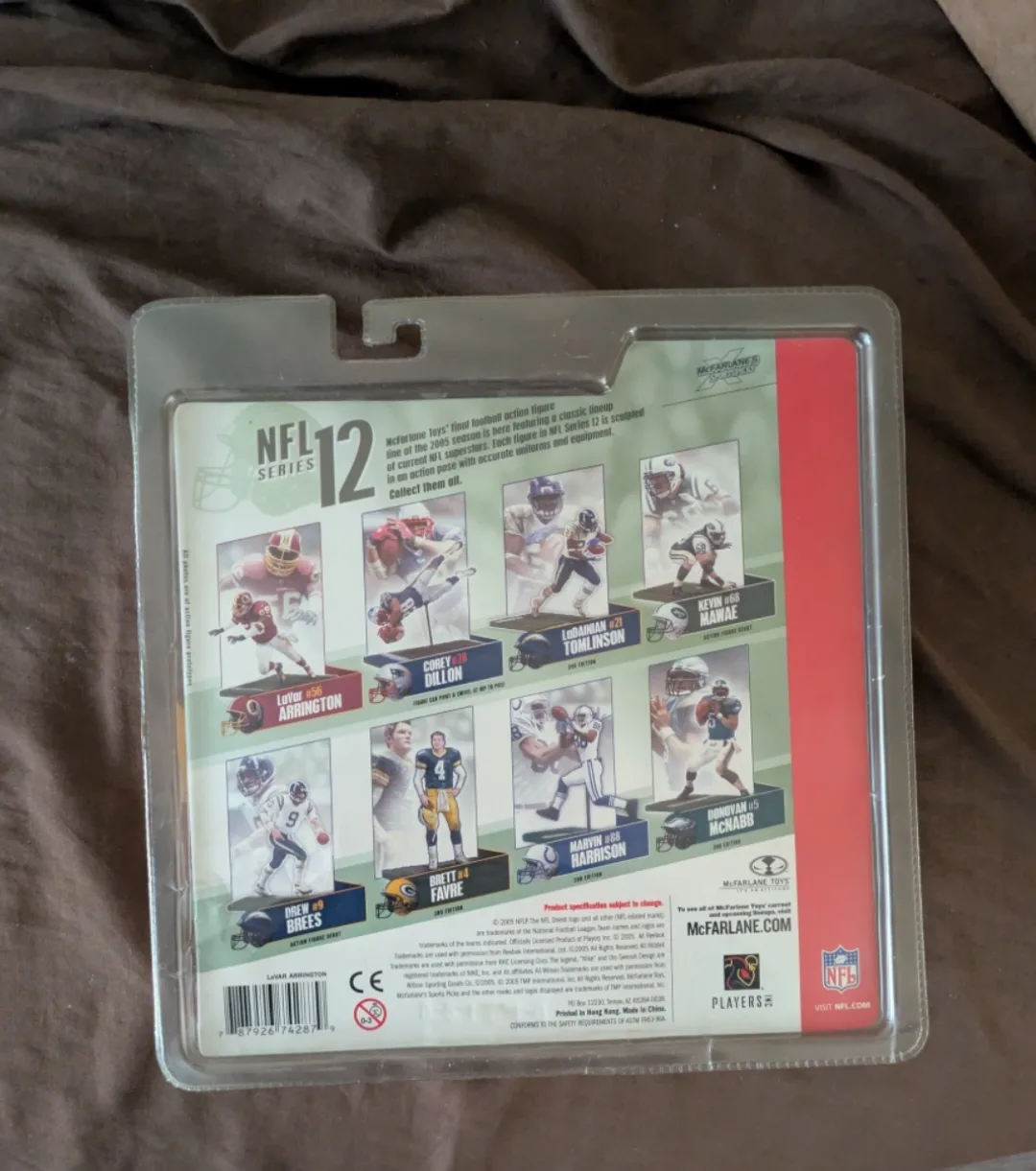 McFarlane NFL Series 12 Lavar Arrington Redskins Action Figure image indicator(3)