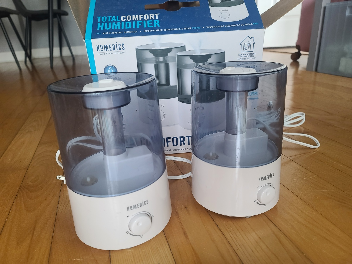 Homedics Total Comfort Humidifier - Two Units