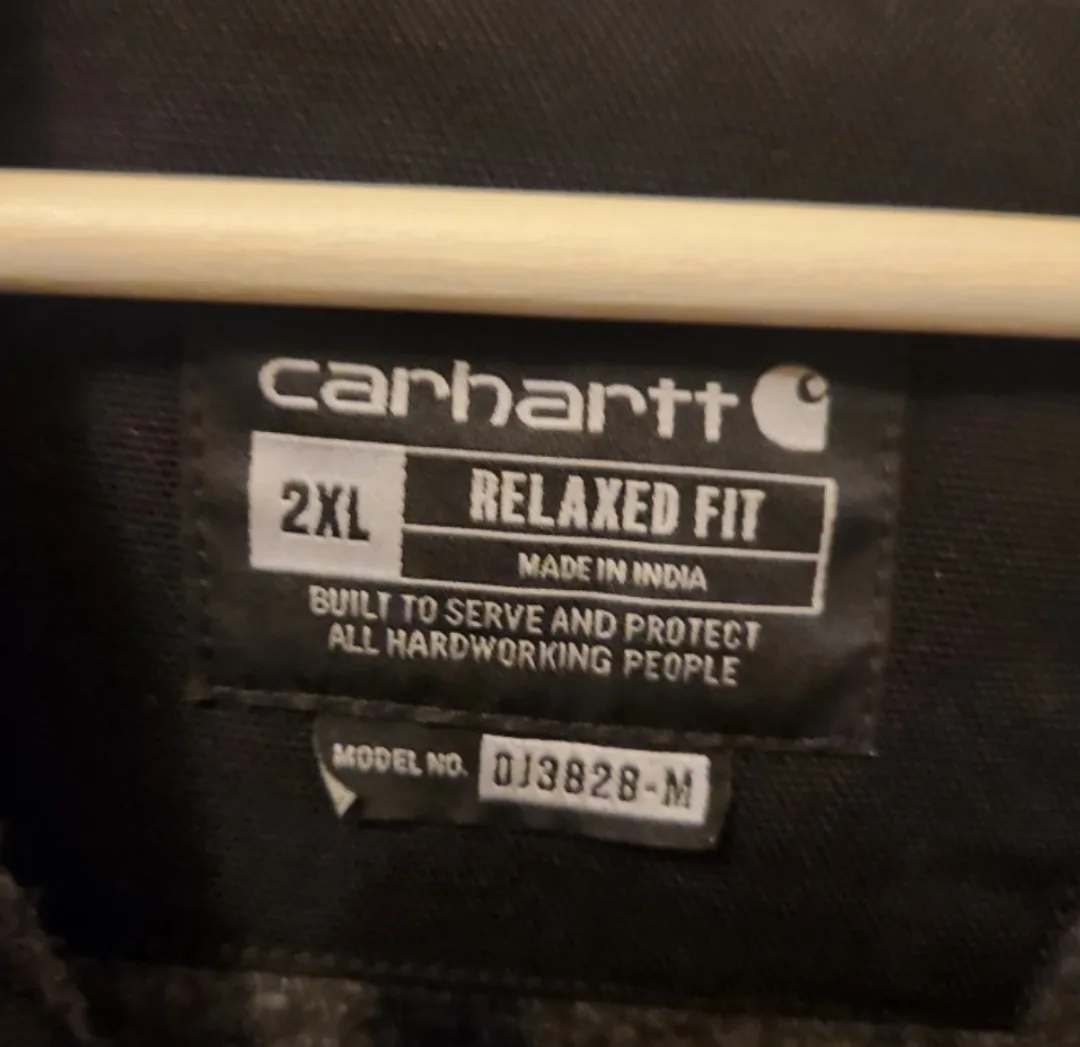 Carhartt Relaxed Fit 2XL Black Jacket image indicator(2)