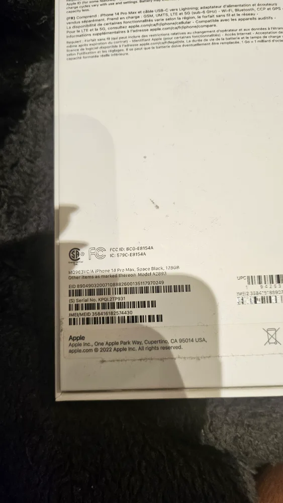 Like New iPhone 14 Pro Max - Space Black - 128GB image indicator(5)