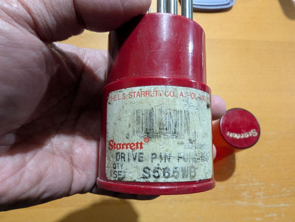 Starrett Drive Pin Set