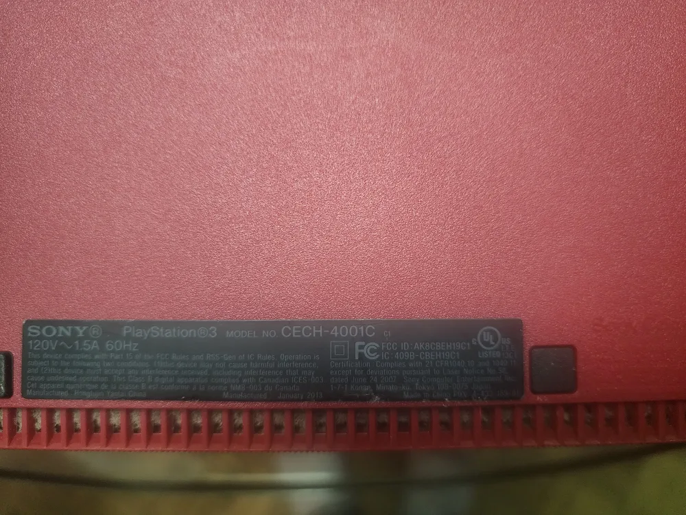 Sony PlayStation 3 Slim Console with 2 Controllers image indicator(5)