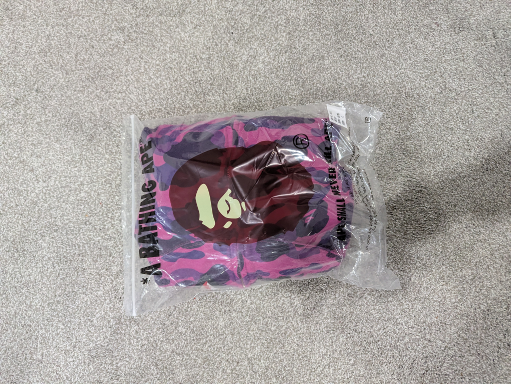 A Bathing Ape Purple Camo Shark Hoodie ( BAPE ) - photo 2