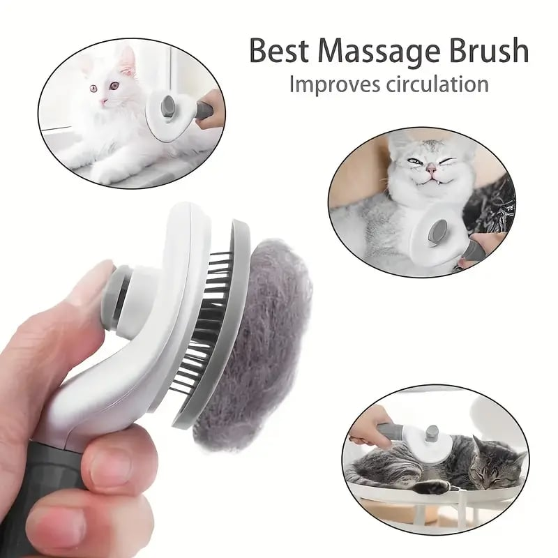 2-in-1 Pet Grooming Brush - Massage & Hair Removal - photo 2