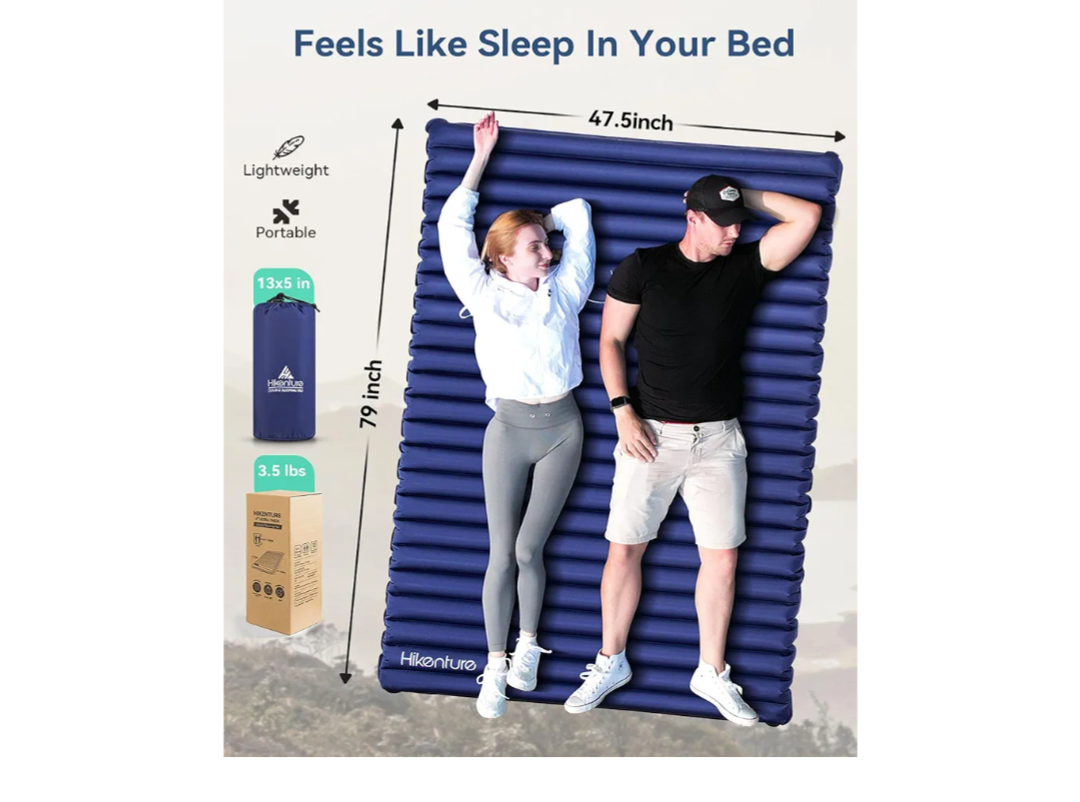 Inflatable Camping Mat - Portable & Lightweight Sleeping Pad - photo 3