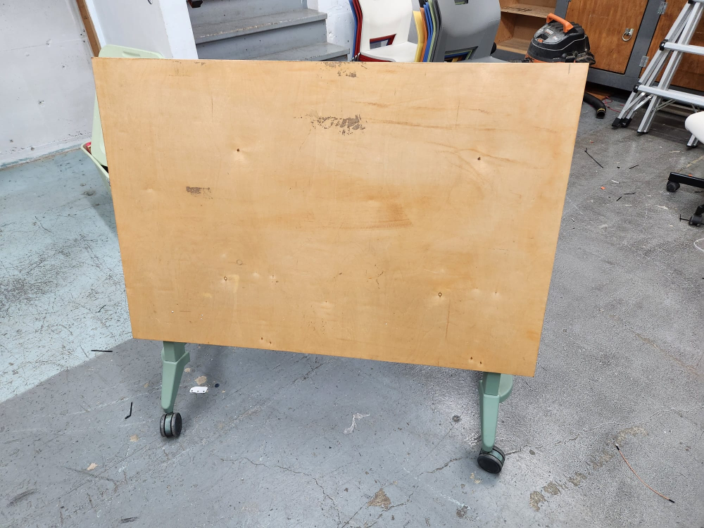 Used Folding Table on Wheels - photo 2