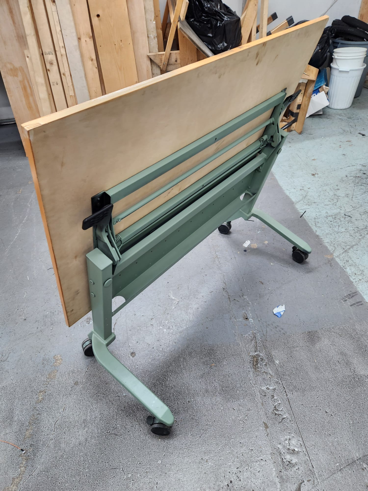 Used Folding Table on Wheels - photo 4