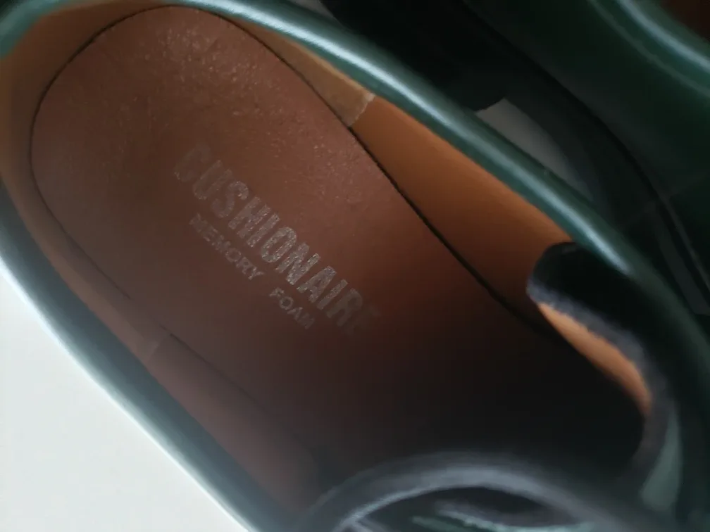 Green Leather Platform Oxfords image indicator(4)