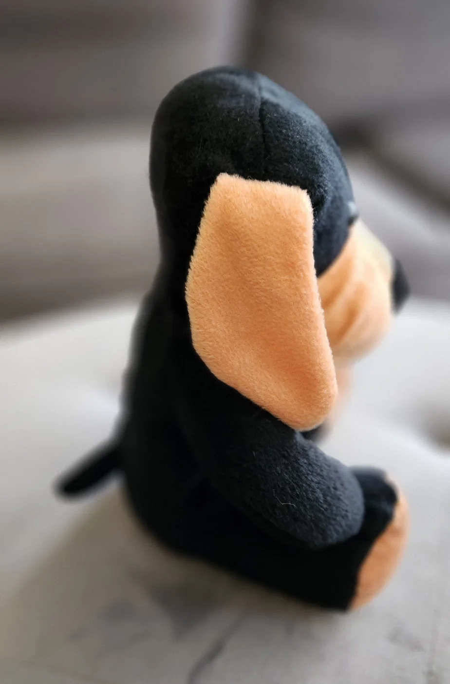 Adorable Black Plush Puppy Dog Toy image indicator(4)