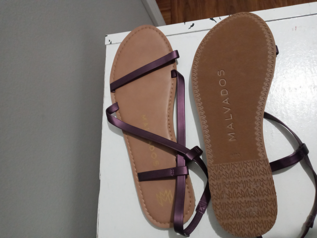 Malvados Purple Flat Sandals size 9 - photo 2